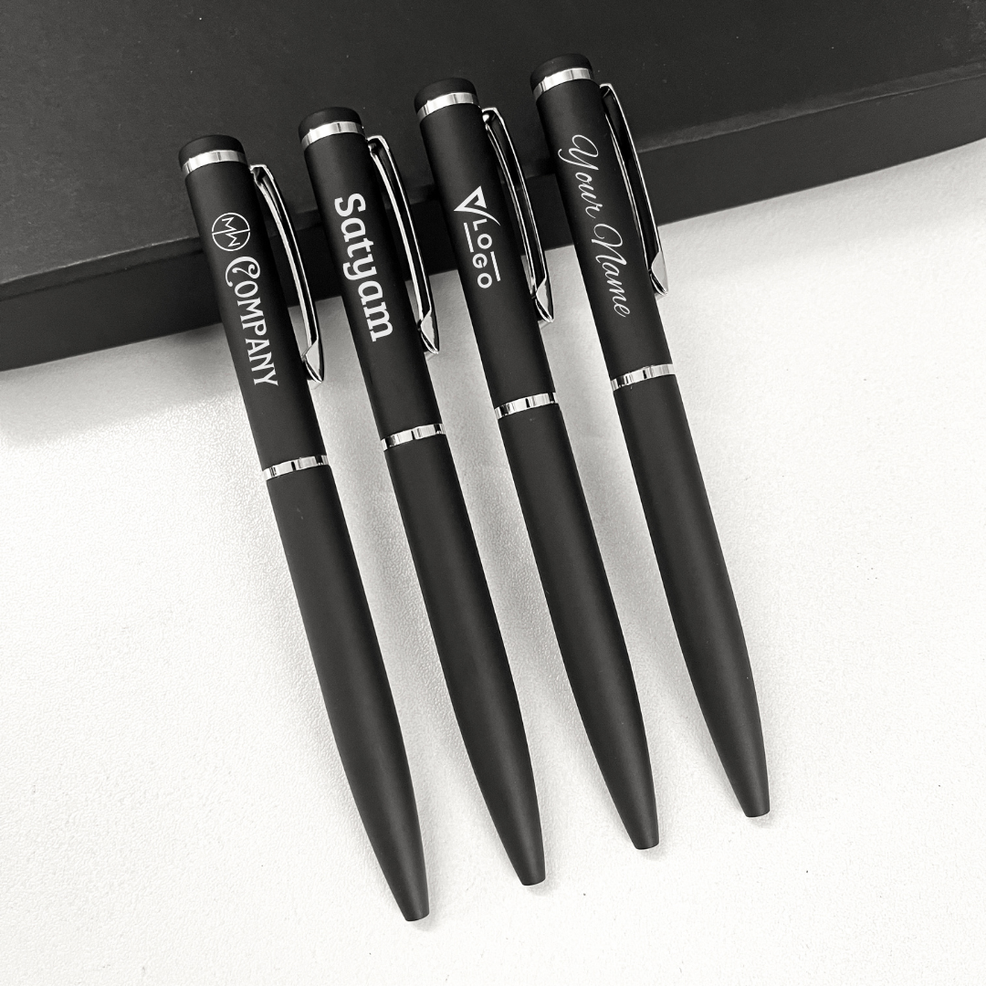 Matte Black Pen | Customised Pen for Corporate Gifting | Engrave Name / Logo